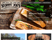 Tablet Screenshot of gosloppyjoes.com